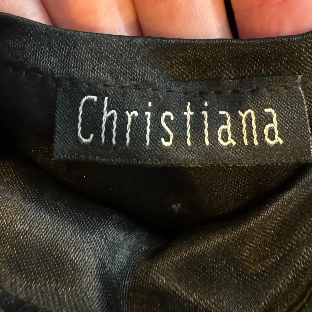 Vintage Christiana Beaded Round Shoulder / Crossbody Purse, 7.5” Across - Picture 6 of 7